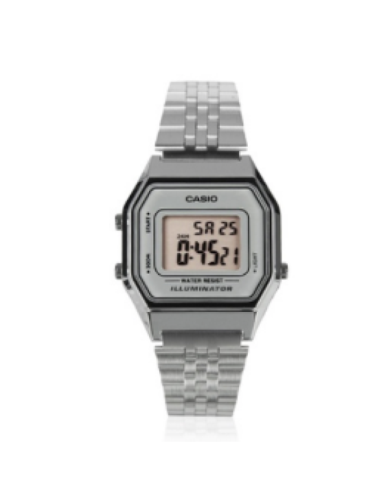 Casio Relógio Digital Vintage LA680WA-7DF Prata