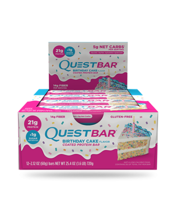 Quest Bar Barra de Proteína (12 unidades) Birthday Cake