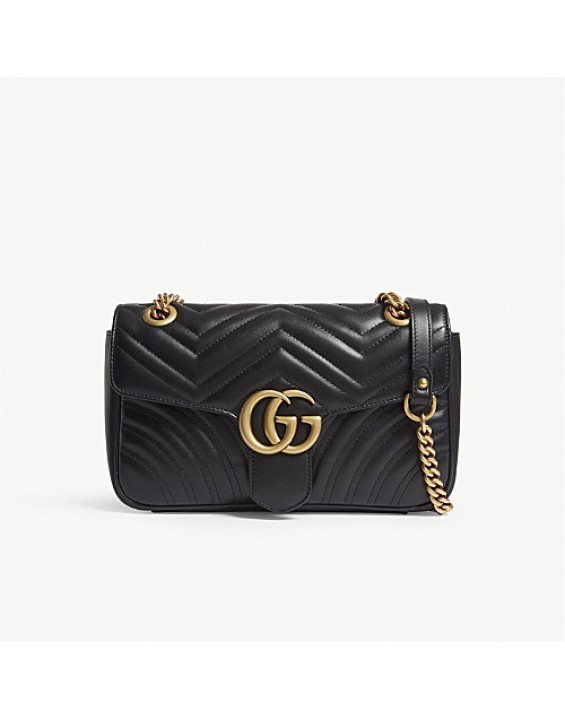 Gucci Bolsa Tiracolo de Couro GG Marmont Inspired