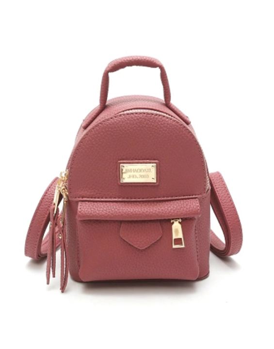 BYDI Mini Mochila de Couro (Cores)