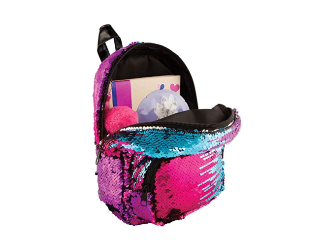 BYDI Mini Mochila de Paetês com Orelhinhas