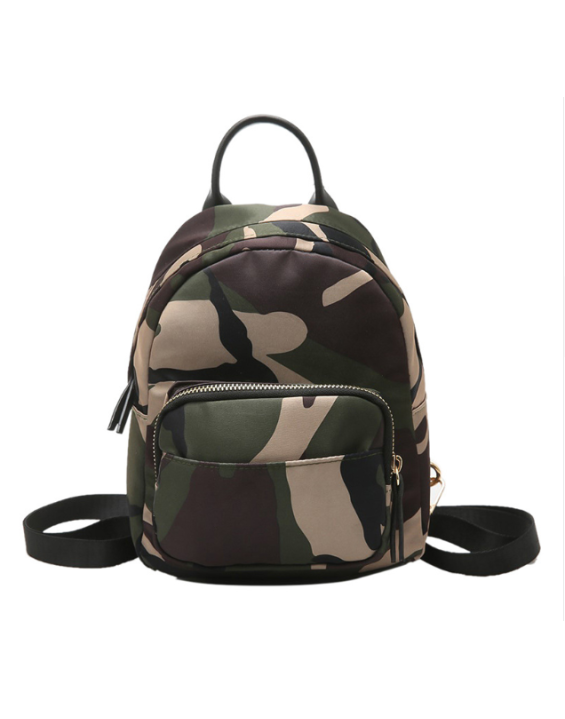 BYDI Mini Mochila de Nylon Camo Camuflada Impermeável