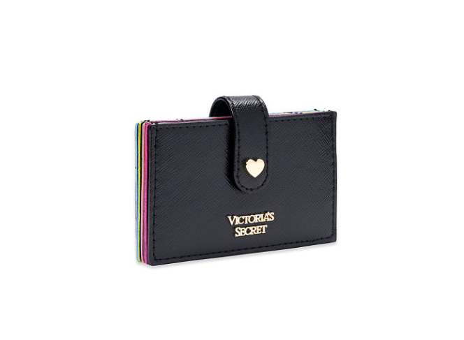 Victoria’s Secret Porta Cartão Sanfonado Rainbow Preto