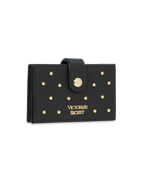 Victoria’s Secret Porta Cartão Sanfonado Studded Preto
