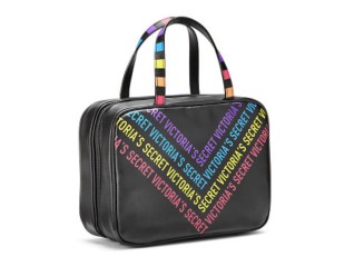 Victoria's Secret Super Necessaire Para Viagem Rainbow Black com Gancho