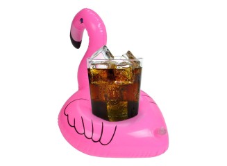 BYDI Bóia Inflável Porta-Copos Flamingo PINK