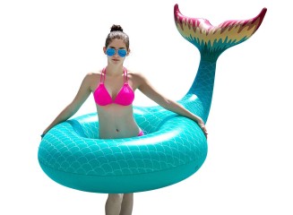 Jasonwell Bóia Inflável Cauda de Sereia Mermaid 