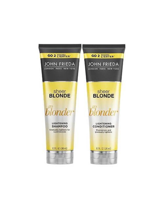 John Freida Kit Shampoo e Condicionador Sheer Blonde Go Blonder para Loiras