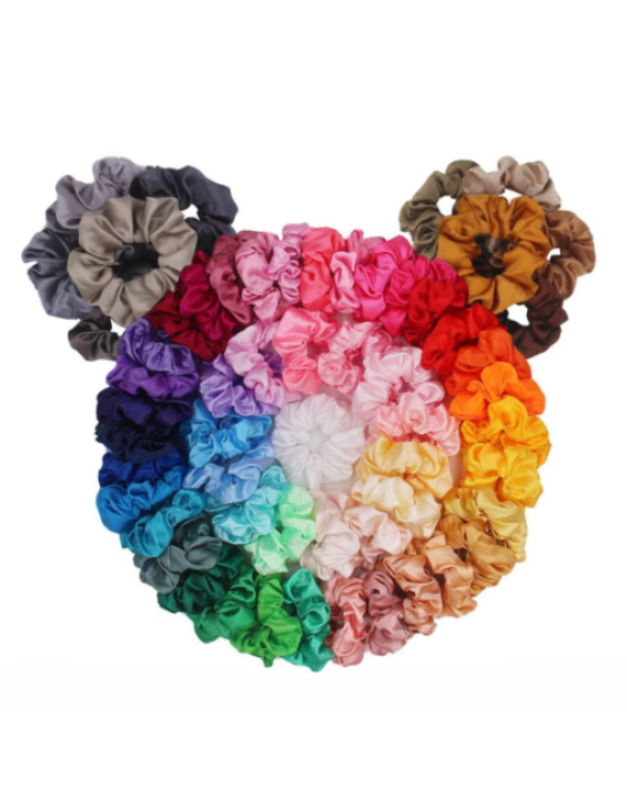 Scrunchies Prendedor De Cabelo Elástico Satin (Cores)