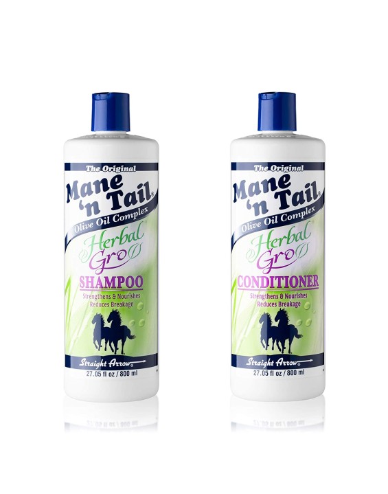 Mane n Tail Kit Shampoo e Condicionador Herbal Gro 800ml