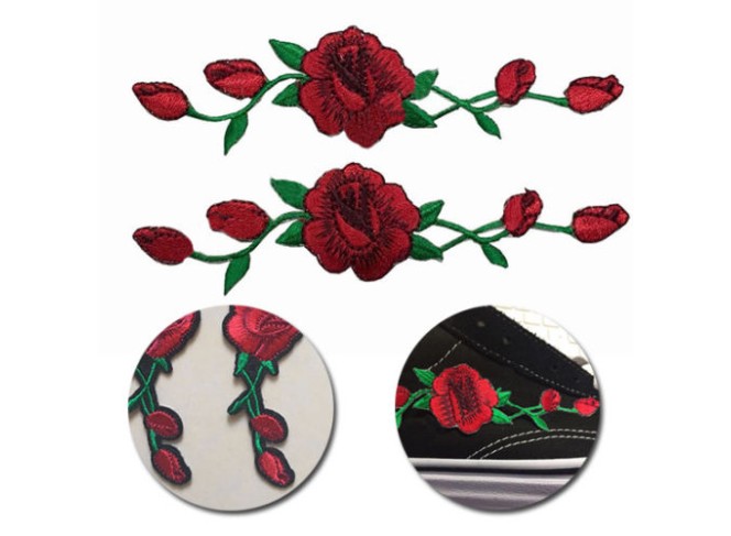 Patch de Rosas para Vans Old Skool
