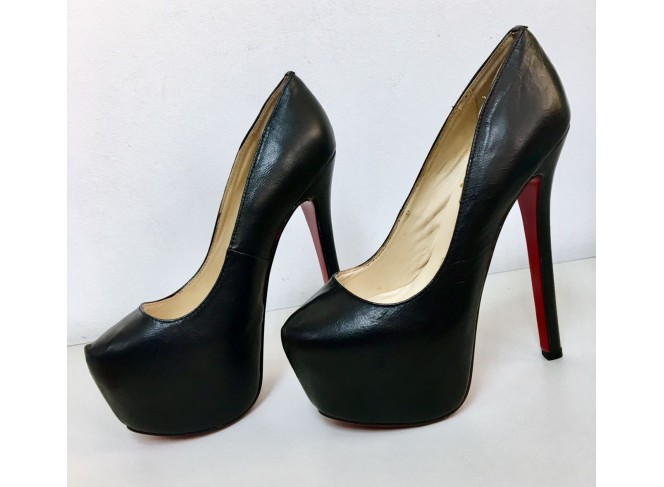 Louboutin Sapato Meia Pata Salto 15cm Inspired