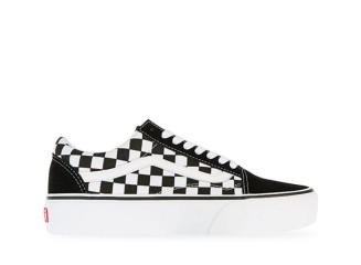 Vans Tênis Old Skool Checkerboard Plataforma