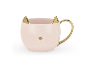 Caneca Gatinho Chloe Rosa 350ml