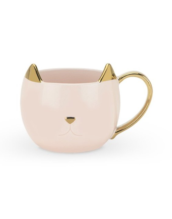 Caneca Gatinho Chloe Rosa 350ml