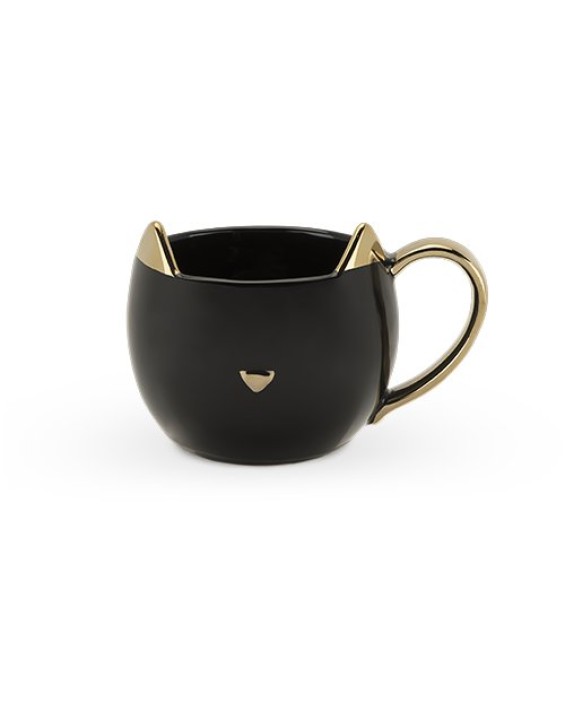 Caneca Gatinho Chloe Preta 350ml