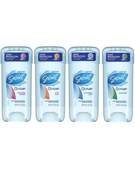 Secret Desodorante Outlast Xtend Sólido Clear Gel Antiperspirante