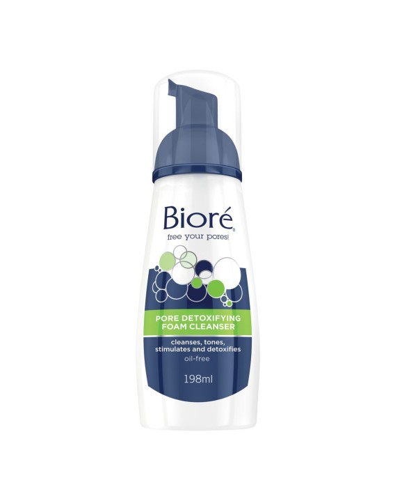 Bioré Espuma de Limpeza Facial Detox 4 em 1