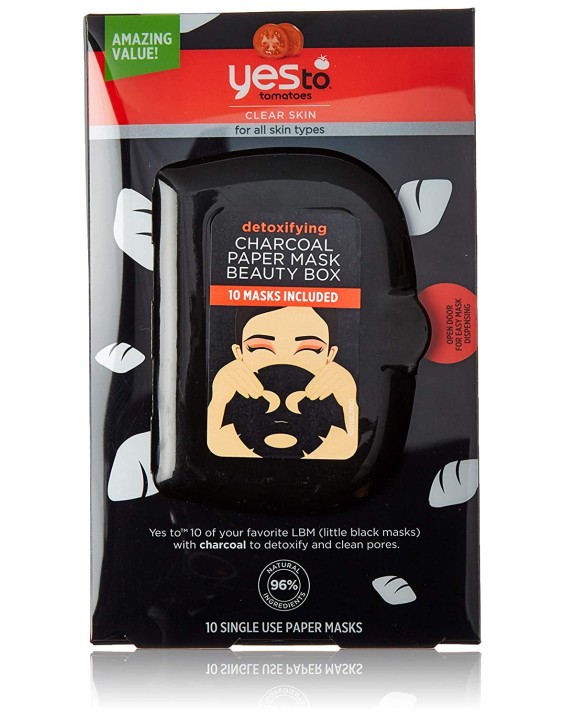 Yes To Tomatoes Máscara Facial Detox com Carvão Ativo (Contém 10)