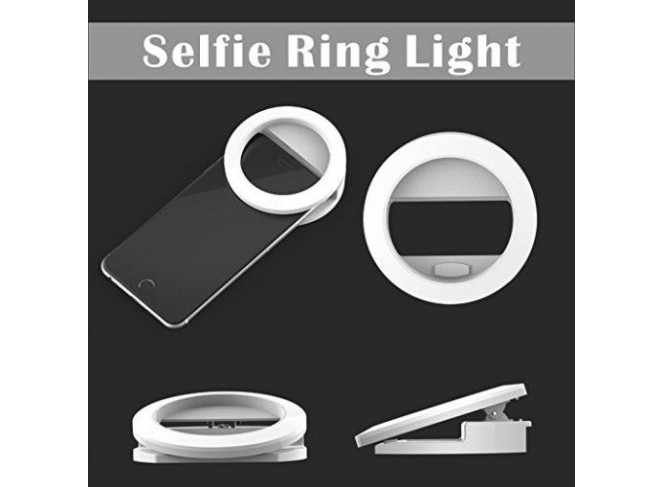 Clipe Ring Light para Celular Luz LED para Selfies