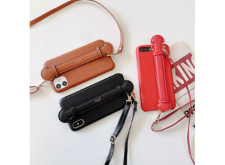 Céline Capa de Celular de Couro com Suporte Inspired (Cores)