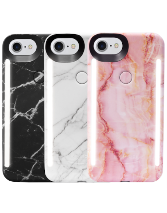 Lumee Case Capa com Luz LED Mármore iPhone (Cores)