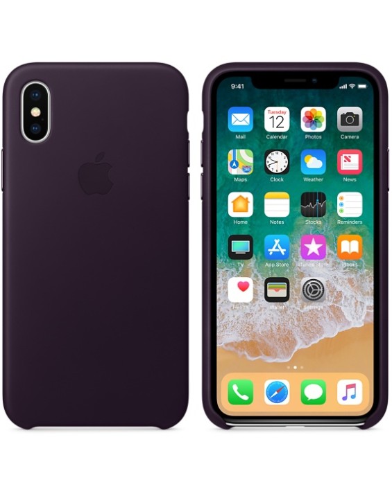 Apple Case Capa de Couro Iphone X (Cores)