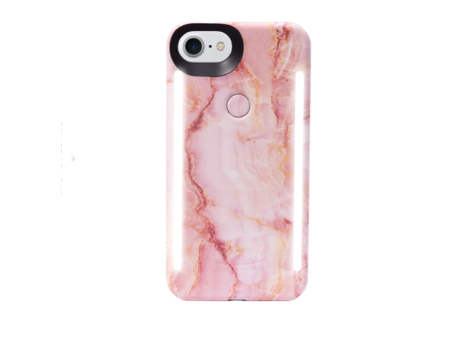 Lumee Case Capa com Luz LED Mármore iPhone (Cores)