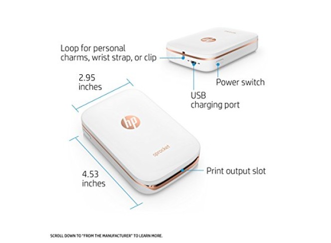 HP Sprocket Impressora de Fotos Portátil