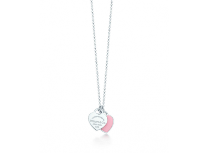 Tiffany & Co. Mini Double Heart Tag Pendant
