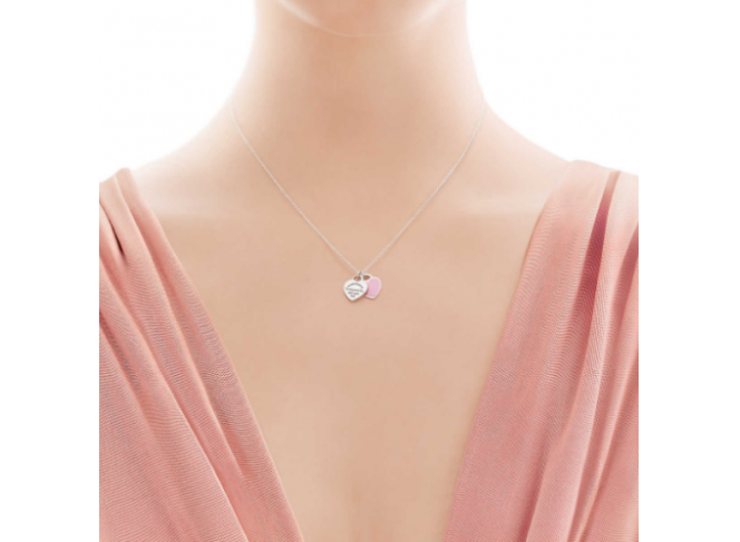 Tiffany & Co. Mini Double Heart Tag Pendant