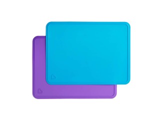 Munchkin Kit Jogo Americano de Silicone Azul e Roxo (Contém 2)