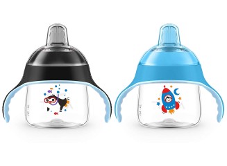 Philips AVENT Kit Copo Infantil Azul e Preto (Contém 2)