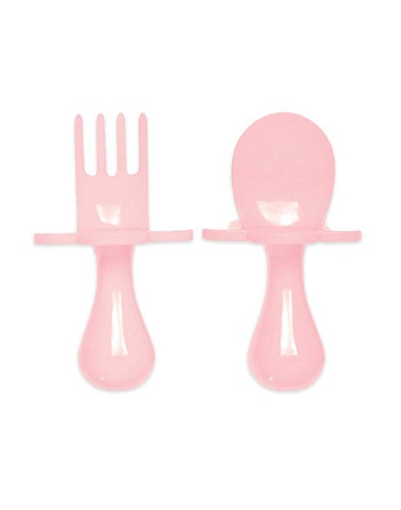 Grabease Par de Talheres para Bebê Rosa