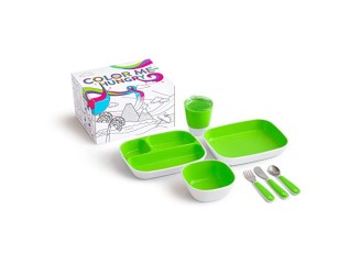 Munchkin Kit Completo Alimentação Color Me Hungry Verde (7 Peças)