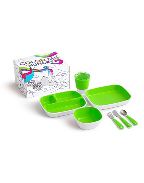 Munchkin Kit Completo Alimentação Color Me Hungry Verde (7 Peças)