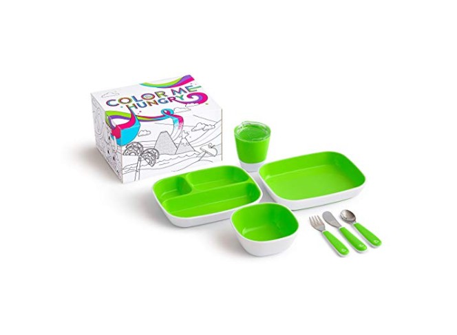 Munchkin Kit Completo Alimentação Color Me Hungry Verde (7 Peças)