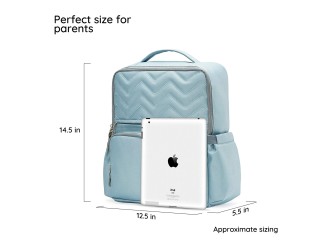 SoHo Designs Mochila de Maternidade Multifuncional Azul com Acessórios