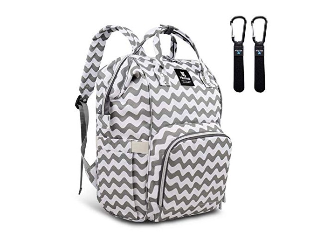 HaloVa Mochila de Maternidade Multifuncional Expansível Cinza