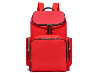 HaloVa Mochila de Maternidade Multifuncional Expansível Vermelha