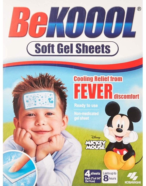 Be Koool Folhas de Gel para Reduzir Febre 