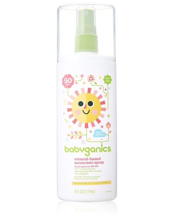 Babyganics Protetor Solar Infantil Spray Hipoalergênico SPF 50 