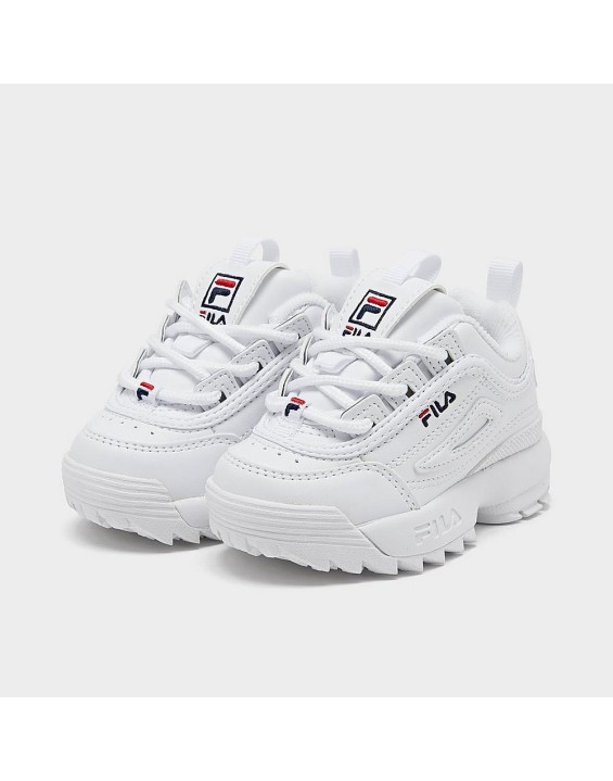Tênis Infantil FILA Disruptor 2 Premium Branco Clássico