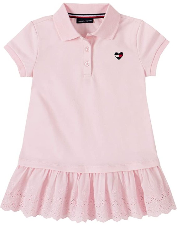 Tommy Hilfiger Vestido Infantil Rosa Bebê