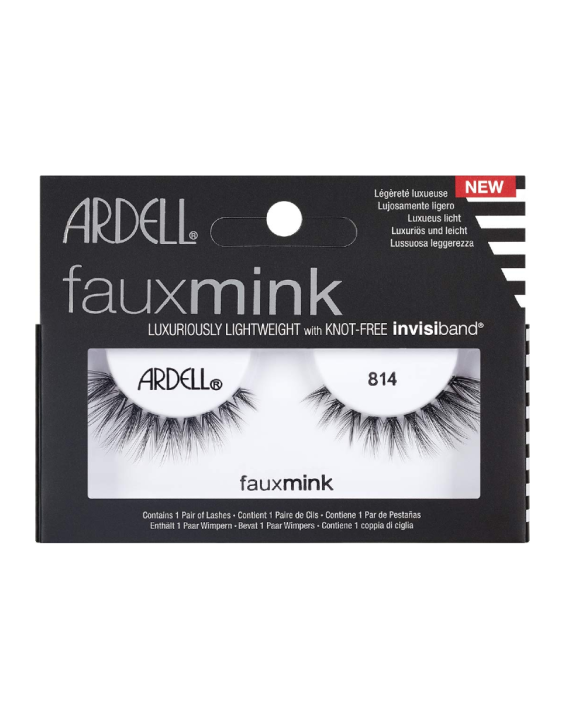 Ardell Cílios Postiços Faux Mink 814 com Base Invisível