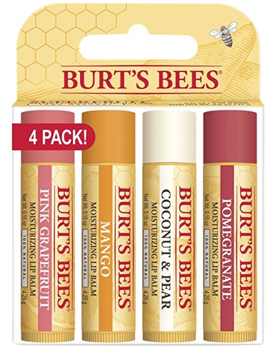 Burt's Bees Kit Hidratante Labial Lip Balm (4 unidades)