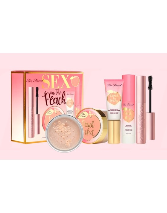 Too Faced Sex on the Peach the Ultimate Complexion Perfecting & Mascara Set 