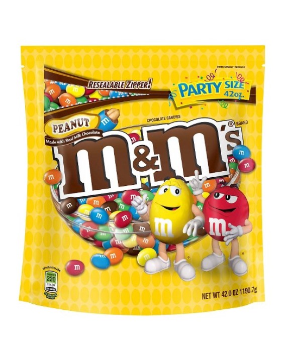 M&M'S Chocolate Confeitado Sabor Amendoim Party Size 1077g