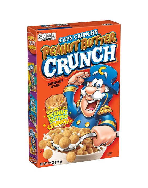 Cap'n Crunch Cereal Matinal Manteiga de Amendoim 355g