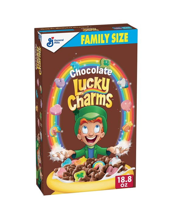 Lucky Charms Cereal Matinal Chocolate Family Size 422g